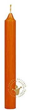 Wiedemann Leuchterkerzen durchgefärbt Orange Ø 22 x 180 mm, 10 Stück, Premium Kerzen von Jaspers Kerzen