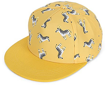 MASOCIO Cappellino Bambino Bambina Baseball con Visiera Estivo Sole Cappello Bambini Bimbo Bimba Berretto età 2-4 Anni Giallo