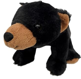 Cornelißen Bär Kuscheltier schwarz L 20 cm Schwarz Plüschtier Grizzly Stofftier Kinder Geschenk