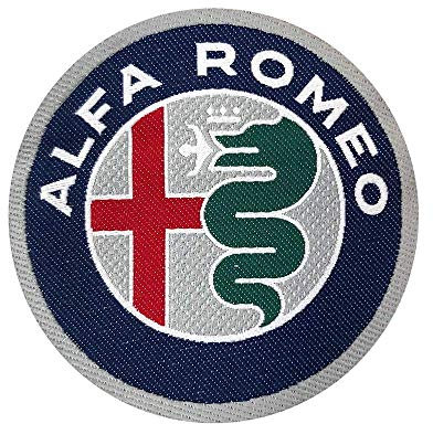 4R Quattroerre.it Aufkleber-Aufnäher, offizielles Logo, Alfa Romeo für Gürtelabdeckung, 75 mm