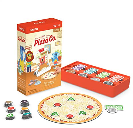 Osmo - Pizza Co. + Osmo - Coding Family Bundle Communication Skills & Math - Learning Game - 3 Educational Learning Games, Coding Jam, Coding Awbie, Coding Duo