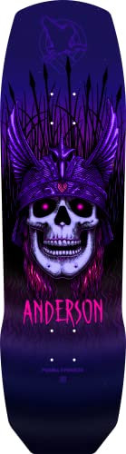 Powell Peralta Andy Anderson Heron Skull lila 21,5 cm Deck