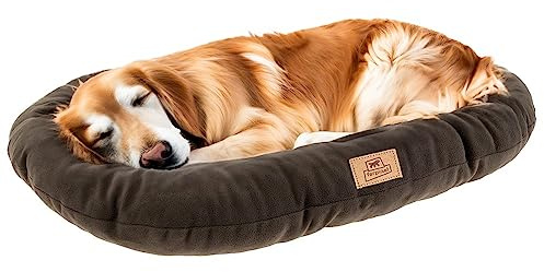 Ferplast Cuscino Cane e Gatto RELAX MICROFLEECE, Cuccia in Caldo e Soffice Micropile per Taglia Grande, Lettino per Cani Lavabile, 100 x 63 x 12 cm. Marrone