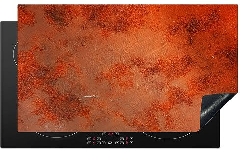 MuchoWow Herdabdeckplatte Ceranfeld Spritzschutz Küche Rost - Industrie - Metall - Stahl 91.2x52 cm Induktionsherd Abdeckung Induktionskochfeld Ceranfeldabdeckung