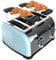 Cecotec Tostador vertical Toastin' time 1700 Double Blue, 1700W de Potencia, Doble ranura corta y ranura ancha 3,8cm, Varillas Superiores, Acero Inoxidable, Apagado y Pop-up Automático, Recogemigas