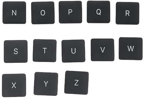 Topparts Tastatur-Tastenkappen für A1706 A1707 A1708 A1534 (2017) 26 Buchstaben Tastenkappen von N bis Z Key Cap (Q-Tastenkappe)