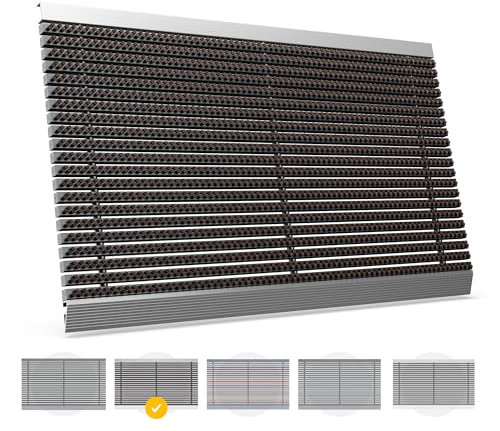 Entrando Fußmatte 50x80 cm – Aluminium mit Bürstenelement, schmutzabweisend & stabil – Perfekter Abtreter für Eingang, Hütte & Ferienwohnung – rutschfest – Braun