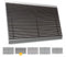 Entrando Fußmatte 50x80 cm – Aluminium mit Bürstenelement, schmutzabweisend & stabil – Perfekter Abtreter für Eingang, Hütte & Ferienwohnung – rutschfest – Braun