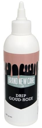 BrandNewCake® Drip Gold-Rosa 180g - Perfekte Tortendekoration - Einfache Anwendung - Ideal für Drip Cakes