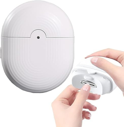 Coupe-ongles électrique automatique, coupe-ongles rechargeable, coupe-ongles électrique pour enfants, adultes, personnes âgées (blanc)
