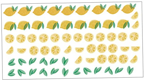 Angoily 1stk Wandaufkleber Zitronen-tapetenaufkleber Abnehmbare Fruchtaufkleber Hawaii-wandtattoo Wandtattoo Zitrone Für Die Küche Zitronendekor Wohnkultur Sommerdeko Hintergrund Obst Pvc