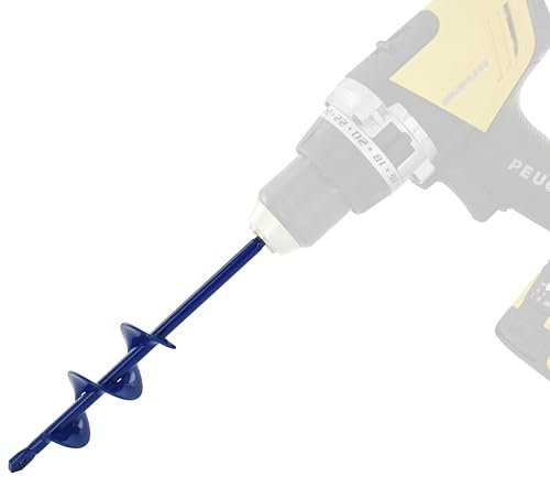 Tivoly • Foret Tarière pour Perceuse • Ø40mm & L220mm • Acier Inoxydable • Tige Hexagonale Ø8mm • Mèche de Jardin • Forage du Sol Rapide et Facile • Pour la Plantation de Fleurs et Arbustes