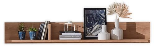 Stella Trading Wandboard in Old Artisan Oak Optik FSC-Zertifiziert - Hochwertiges und vielseitig einsetzbares Wandregal - 150 x 22 x 22 cm (B/H/T)