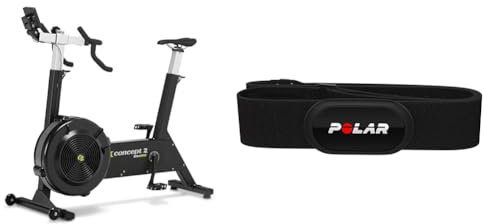 Concept2 BikeErg with PM5 Monitor & Polar H10 Heart Rate Monitor - ANT +, Bluetooth - Waterproof HR Sensor with Chest Strap