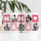 Transparent Gift Taza Personalizada con Cinco Fotos Cubos Corazón. Tazas Originales para Regalar en Día de la Madre. Regalos Personalizados con Foto. Regalos Originales para Mujer. Regalos para Madres