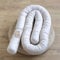 LOOLAY 100% BEIGE Bio-Baumwolle Stoffschlange Dekokissen Wickeltisch Bett Schutz Schlange Stillkissen Zugluftstopper (150 cm)