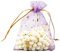 Organzabeutel, Mesh Candy Favour Bag, 50er Pack Organzabeutel, Bunte Geschenkbeutel, Organzabeutel mit Kordelzug, Hochzeits-Bonbonbeutel, Schmuckbeutel(Purple,9 * 12cm)