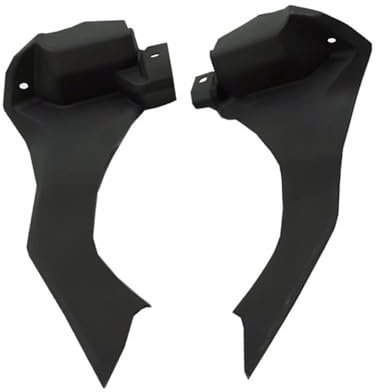 DZSLLOOI Frontverkleidung Motorradteile Obere Front Ram Air Intake Abdeckung Verkleidung Kanal Panel Gugel Für YZF R1 R1M 2015-2019 Motorrad Spoilerflügel(Schwarz)