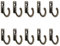 jdstty 10 Stück Robuste Garderobenhaken Mit Einem Loch Vintage Bronze Wandhaken Robuste Dekorative Garderobe Zum Aufhängen Von Handtuch