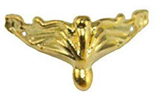 4pcs Decorative Antique Brass Furniture Leg with Screw, Vintage Jewelry Chest Box Wood Case Feet Leg Corner Protector(gold)