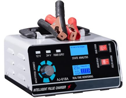 HORIALENCE 1pc Intelligent Car Battery Charger and Maintainer Automotive Battery Repair Tool Uk for Efficient Charging and Sulfation Prevention