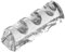 Alipis Porte Baguettes Verre Élégant avec Repose Cuillère Accessoire de Table Décoratif pour Maison Restaurants Parfait pour Dîner de Style