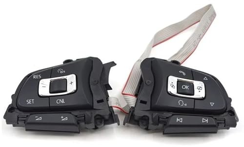 Lenkradschalterknopf Kompatibel Mit VW Für Golf MK7 Auto-Multifunktions-Lenkrad-Tasten Lautstärkeregler Schalter Taste OEM:5G0959442P