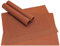 Abwaschbare Tischsets 4er Set in kupferfarben - Platzsets als rutschfeste und hitzebeständige Deko Esstisch Unterlagen in 46 x 33 cm - Tisch Platzdeckchen aus abwischbarem PVC für Tischdeko