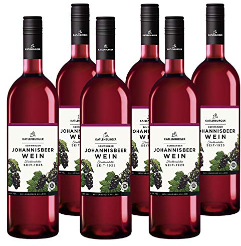Katlenburger Fruchtwein Johannisbeere 6x 0,75l, reiner Fruchtwein, Johannisbeerwein, blumig aromatischer Obstwein mit ausgeprägtem Johannisbeergeschmack, 8,5% vol.