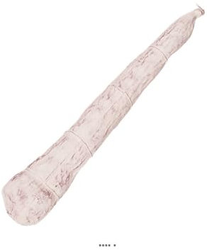 Artif-déco-mag.com - Saucisson Rosette artificiel long blanc Plastique soufflé L 490x80 mm