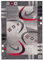 Carpeto Modern Teppich Grau 80 x 150 cm Geometrische Muster Kurzflor Monaco Kollektion