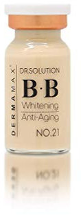 DERMAMAX Color Serum für Microneedling | BB Serum Ampulle Farbton Nr. 21 für helle Hauttöne | Anwendung mit Dermapen, Dermaroller oder MTS