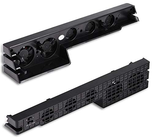 Rodipu pour PS4 Pro Cooler DC 5V Ventilateur de Refroidissement Silencieux pour PS4 Pro, contrôle Automatique/Manuel pour Console PS4 Pro