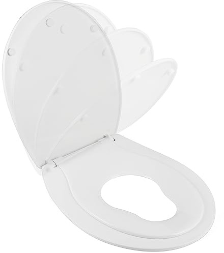 SENSEA - FAMILY Toilettensitz - Soft Close - Thermosoft Plastik - Farbe weiß n°0 - Glänzende Oberfläche.