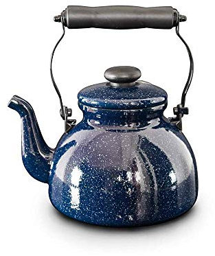 SGSG Bollitore, Pentola Stellata Smaltata Via Lattea, Bollitore con Fischietto Bollitore smaltato Fornello a Gas Teiera Preparare tè caffè e Acqua Calda Tutti i Tipi di Piano Cottura, p