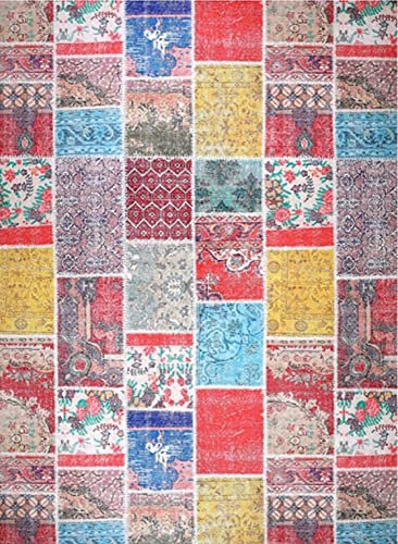 Mani TEXTILE TPS_Tetris_FRO_120 Teppich, Polyester, 120 x 180 cm, kalt