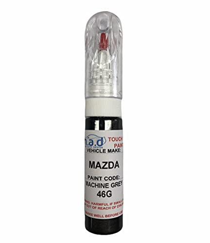 MADPAINTS TOUCH UP CAR PAINT 20ML PEN FOR MAZDA MACHINE GREY 46G CX-5 MX-5 MAZDA3 ETC (JUST PAINT)
