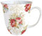 Ambiente Becher Mug Tasse Tee/Kaffee Becher ca. 0,4L Floral Rosen Sara Cream