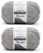 Bernat Blanket Blassgraues Garn – 2 Packungen mit 300 g – Polyester – 6 super sperrig – 220 Meter – Stricken/Häkeln