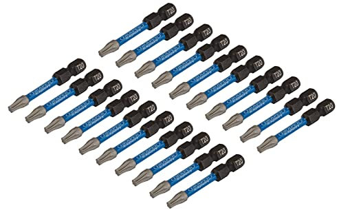 Draper 05698 TX-Star Impact Screwdriver Bits, T20 x 50mm (Pack of 20)