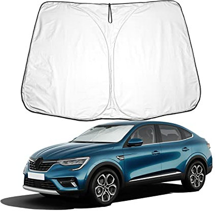 BIXUAN Parasol Compatible con Renault Arkana/Dacia Duster HM Juke F16 2021 – 2023 Parabrisas para el Coche Cubierta del Parabrisas Delantero Bloqueado UV Cubierta