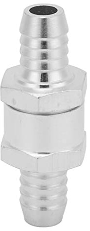 Rückschlagventil, 0,2-6 Bar Aluminiumlegierung Einweg-Universal-Kraftstoffleitungs-Rückschlagventil für Benzin, Biodiesel, Wasser, Kühlmittel, Öl, Luft/Vakuum (12mm)