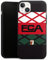 Premium Silikon Hülle kompatibel mit Apple iPhone 14 Handyhülle schwarz Case FC Augsburg FCA Logo