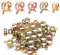 Tadipri Lot De 50 Colliers De Serrage 5 Tailles Pour Tuyau De Carburant 5 Mm, 6 Mm, 7 Mm, 8 Mm, 9 Mm, Fixation De Collier De Tuyau De Vide De Tube De Tuyau Deau Doré