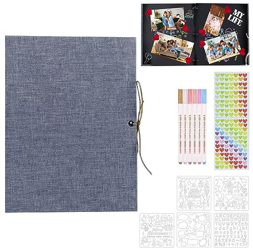 mumisuto Fotoalbum zum Selbstgestalten, DIY Fotoalben 60 Seiten, Foto Album Kann als Abschluss Geschenk, Geburtstagsgeschenk, Hochzeitstagsgeschenk, Valentinstagsgeschenk und mehr verwendet Werden