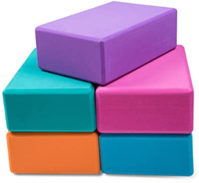 INOOMP Yoga-Block High-Density EVA-Schaumstoff-Blöcke Non-Slip Verbessern Sie Balance Flexibilität für Yoga Pilates Meditation (rosa) s