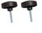 Canopy Fixing Screws Bolt, 1 Pair Canopy Fixing Screws Bolt Black Plastic Screws For Garden Swing Chairs (A)
