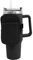 runrayay Water Bottle Pouch for Stanley Cup Accessories, Adjustable Belt Bag for Tumbler, Zipper Pouch Bag Cup Fanny Pack with Pocket, Running Water Bottle Bag Black