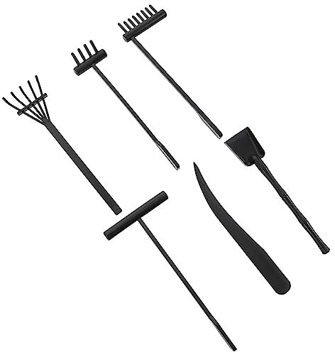 MAGICLULU 6pcs Mini Zen Garden Rake Lightweight Rake Tools for Smoothing for Meditation Table Decor and Japanese