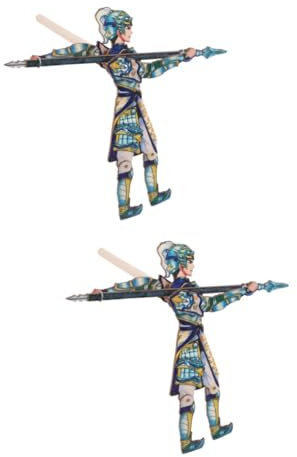 Toyvian 2St Marionetten-Schattenspiel-Ornament Chinesische Geschichte Handpuppen Lernspielzeug Spielzeuge Kinderspielzeug Schattenpuppenspiel selber Machen sprechende Geschichtenpuppe Holz